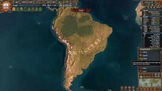 EU4 - Timelapse - Portugese South American Empire