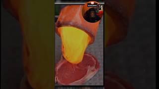 Would You Eat A Steak Like This?? #shorts #shortsfeed #science #cooking #steak #reaction #metal