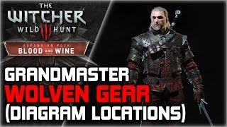 WITCHER 3 Grandmaster WOLVEN Armor Set GUIDE ► Starting Quest, Diagrams Locations, Crafting, Stats