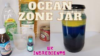 Ocean Zones for Kids: Ocean Zone Jar UK Ingredients! Cool Density Science Experiment.