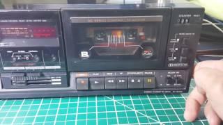 Sony TC-W230 Dual Stereo Cassette Deck Dolby B-C Synchro Dubbing Great Japan