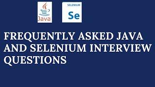  UNLOCK Success: Top Frequently asked SELENIUM and JAVA Interview Questions#selenium