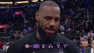 LeBron James reacts to the Luka Doncic trade for Anthony Davis