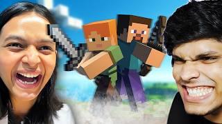 Husband & Wife play Minecraft!