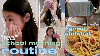 grwm: school morning routine!! (freshmen year) chit-chat + updates