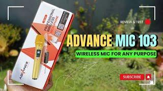 Wireless Microphone Advance Mic 103 | Mic Wireless murah serbaguna buat karaoke dan acara lainnya