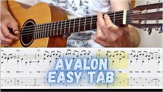 (1MM1 Acoustic) Avalon Simple Fingerstyle | TAB Lesson