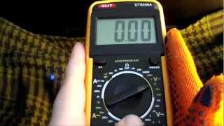 Мультиметр - Multimeter DT 9205A - Как пользоваться мультиметром - как пользоваться тестером.