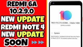 Redmi 6A | 10.2.9.0 Stable Update | Redmi Note 4 Soon ⏩ | Ft. TNVJ