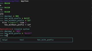 Representing Integers in Python