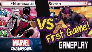 NIGHTCRAWLER DEBUT vs SENTINELS (Expert) Marvel Champions Playthrough