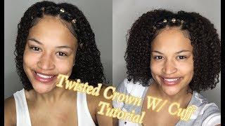 Twisted Crown W/ Cuffs Hairstyle | DEVA CURL