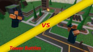 ROBLOX:shotgunner vs fragger tower battles/РОБЛОКС:дробовик против гранатчика товер батлс