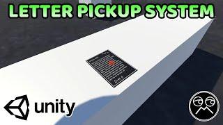 Basic Letter Pickup System in Unity - Unity C# Tutorial