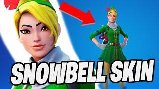 THIS SKIN IS INSANE! New FEMALE ELF SKIN Review And Gameplay (NEW SNOWBELL SKIN in the ITEMSHOP!)