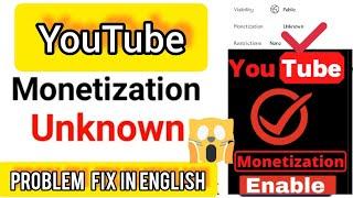 Youtube Monetization Unknown Error Studio Problem English  | How To Fix /why