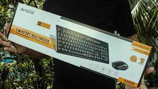 Wireless Keyboard Mouse Combo A4Tech (Unboxing)