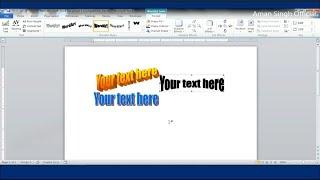 How to Use Old Microsoft Office WordArt in New Microsoft Office 2010 in Easy Way