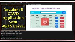 Angular 18 CRUD Application with JSON Server