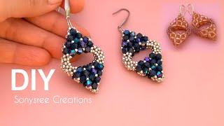 Holiday Earrings || How to Make Beaded Earrings || Gift ideas Christmas