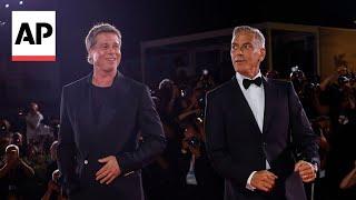 George Clooney, Brad Pitt premiere 'Wolfs' at Venice Film Festival