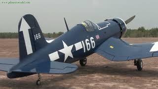 Aeromodelo R/C F4U Corsair 120 Glow 22cc Gas ARF Phoenix Model