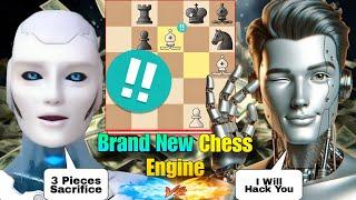 Stockfish 17 BRILLIANTLY Sacrificed His 3 Pieces in A Raw Against The Brand New Bot | Chess Strategy