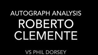 See if your Roberto Clemente baseball hall of fame autograph is real or secretarial!  Secrets of TPA