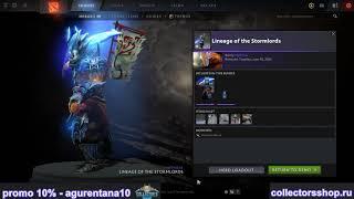 Lineage of the Stormlords set for Juggernaut DOTA 2 TI10 Collector's Cache