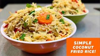 VERY SWEET NIGERIAN COCONUT FRIED RICE | COCONUT RICE RECIPE | DIARYOFAKITCHENLOVER