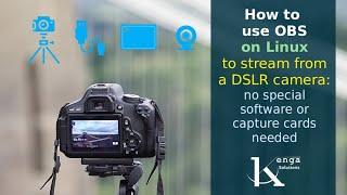 How to use OBS on Linux to stream from a DSLR camera: no special software or capture cards needed