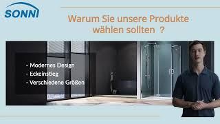 SONNI Walk In Dusche