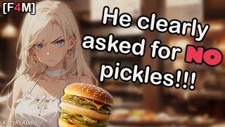 Girlfriend Fights the McDonald's Employee for Messing up Your Burger ASMR [F4M] [Protective] [Dom]