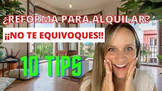  10 Tips REFORMAR  un PISO para ALQUILER 