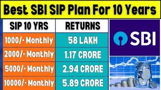 Best SBI SIP Plan for 2025 | For 10 Years | SBI Best Mutual Fund For SIP Investment