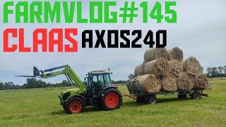 Farmvlog#145 / Claas Axos 240 am Ballen fahren/ Ballenwagen upgraden/ Landunter in kurzer Zeit