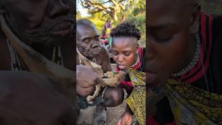 Wow  What a Love ️ See how Old Bushman cares his Daughter #villagelife #wildlife #africa #food