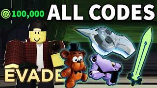 *NEW* WORKING ALL CODES FOR EVADE IN 2024 OCTOBER! ROBLOX EVADE CODES