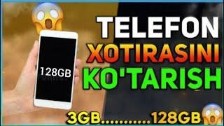 TELEFON XOTIRASINI KOʻPAYTIRISH | ТЕЛЕФОН ХОТИРАСИНИ КУТАРИШ | XOTIRANI KUTARISH | XOTIRANI TOZALASH