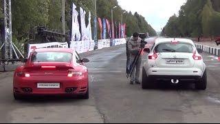 700 HP Nissan Juke R vs. 900 HP Porsche 911 Turbo. Unlim 500+