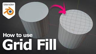 How to use Grid Fill in Blender to fill hole