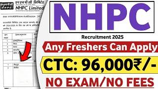 NHPC Recruitment 2025 | NHPC Vacancy 2025 | NHPC Job Vacancy 2025 | Latest Jobs 2025| Govt Jobs 2025