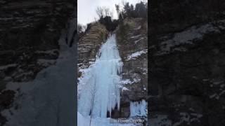 Trip to biisi waterfall of georgia. / გაყინულ ჩანჩქერზე ცოცვა სოფელ ბიისში.