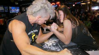 Skyy Renea vs Camille Palmer Northern Region Qualifier Tourn. #armwrestling #women