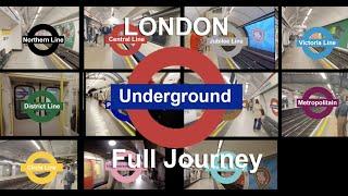 London Underground - All 11 Lines Journey 2024