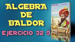 Algebra de Baldor Desde Cero - Ejercicio 32 - 9