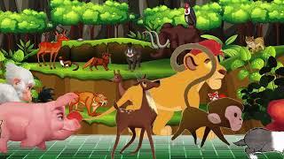 WILD Animal Stampede CHAOS in 3D Cartoon Animation!