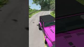 Cars bollards 1 Crash -BeamNG.drive