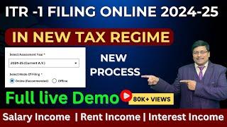 ITR Filing Online 2024-25 | Income Tax Return Filing 2024-25 | ITR 1 Filing online 2024-25 | ITR