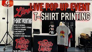 LIVE POP-UP EVENT : PRINTING T-SHIRTS LIVE ON THE SPOT (S:10/Vlog 47)